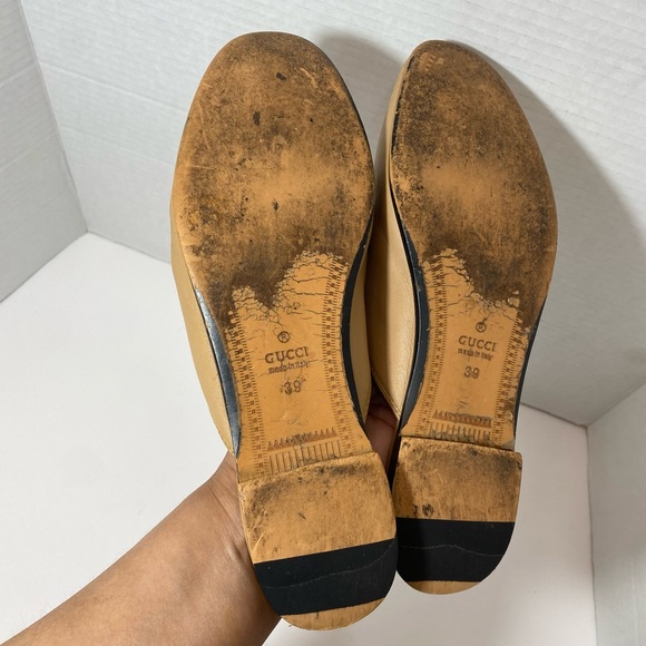 Gucci Women’s Pre-Owned Princetown Loafer Mule Leather Cream Size 39 - Picture 11 of 12